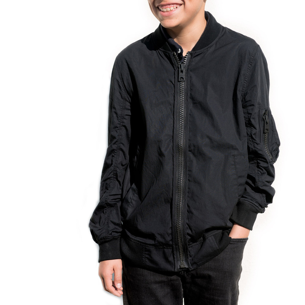 Onitsuka Tiger Mens Black Blouson (Light Jacket)